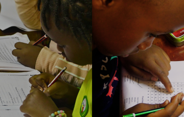 At the Kisima Community Library, rather than simply giving answers, our volunteers guide learners through the homework support program by helping them with their assignments. During school terms, children are also welcome to visit the library after school for continued academic support.sig.